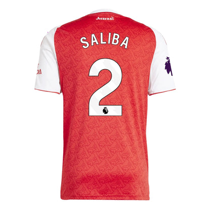William Saliba Arsenal 25/26 Home Jersey Adidas