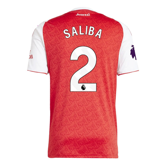 William Saliba Arsenal 25/26 Home Jersey Adidas