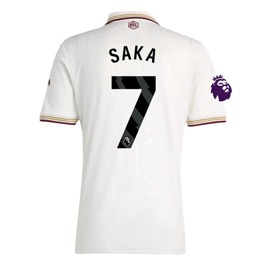 Bukayo Saka Arsenal 25/26 Third Jersey Adidas