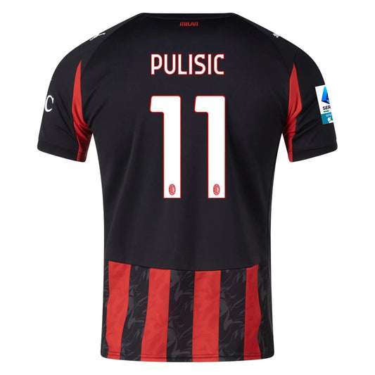 Pulisic AC Milan 25/26 Home Jersey - Zone Jerseys