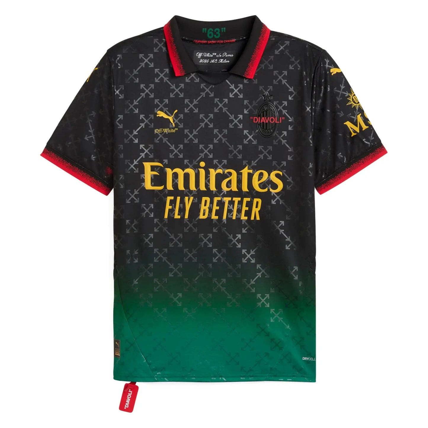 AC Milan x Off-White 2025 Limited Edition Fourth Jersey - Zone Jerseys